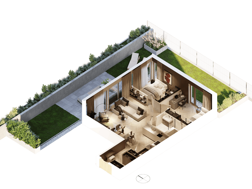 Rzut apartamentu A.01