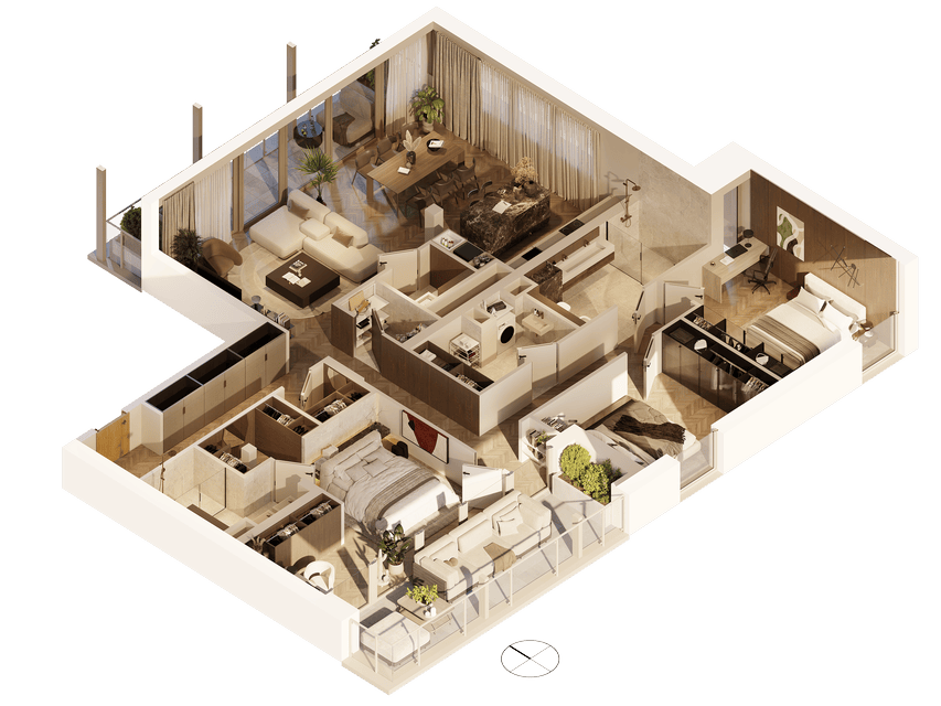 Rzut apartamentu A.05