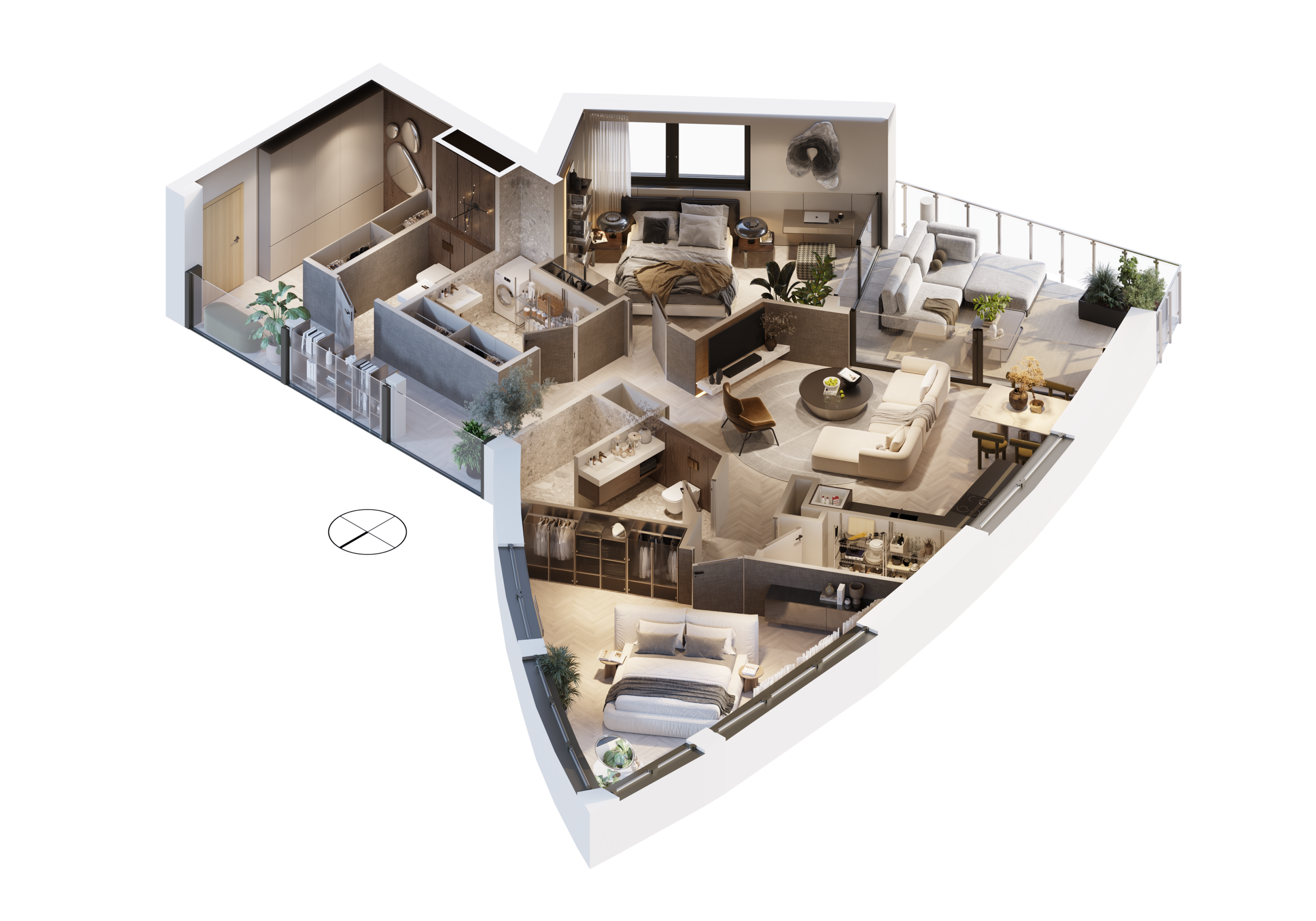 Rzut apartamentu A.07